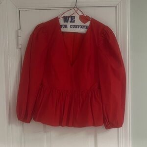 Tuckernuck Peplum blouse